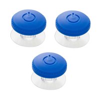 Bothyi - Botón De Descarga Para Inodoro De 3 Piezas, Decoración Del Hogar, Botón Pulsador Para Inodoro De Fácil Instalación, Azul