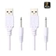 thumbnail image 3 of Cable de carga CC de repuesto | Cable de carga USB de 2,5 mm (blanco), 3 of 5