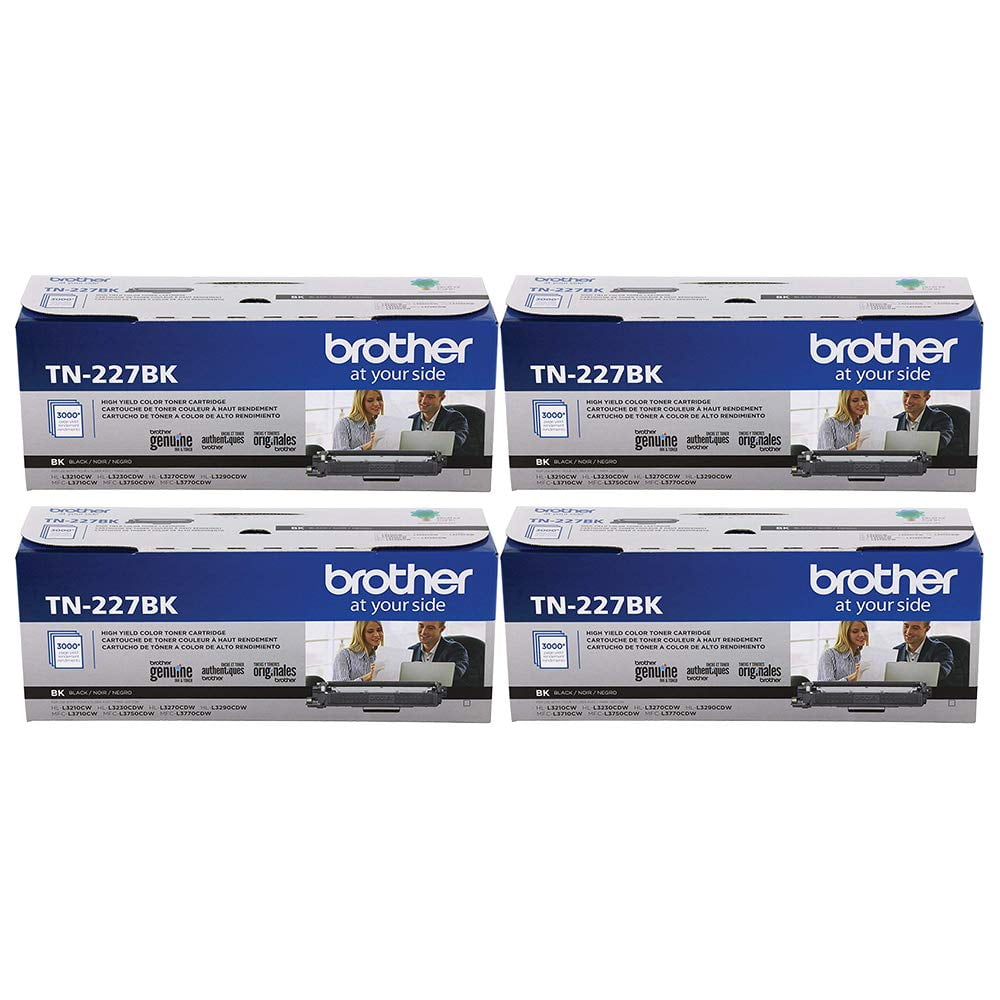 Cartucho De Tóner Brother Genuine Tn227bk De Alto Rendimiento Negro