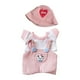thumbnail image 3 of Ropa De Muñeca De Peluche De 15cm-17cm, Sombrero Con Patrón De Corazón Rojo, Accesorios Para Fotos, Vestido, Ropa Rosa Bonita, 3 of 3