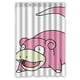 thumbnail image 1 of Cortina de ducha de baño con diseño de oso rosa y dibujos animados de anime, con ganchos, tamaño 48 x 72 pulgadas, 1 of 3