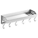 thumbnail image 3 of Estantes Flotantes De Baño Estante De Pared De Cocina Moderno Que Ahorra Espacio Con Gancho En S Blanco 30 Cm, 3 of 5