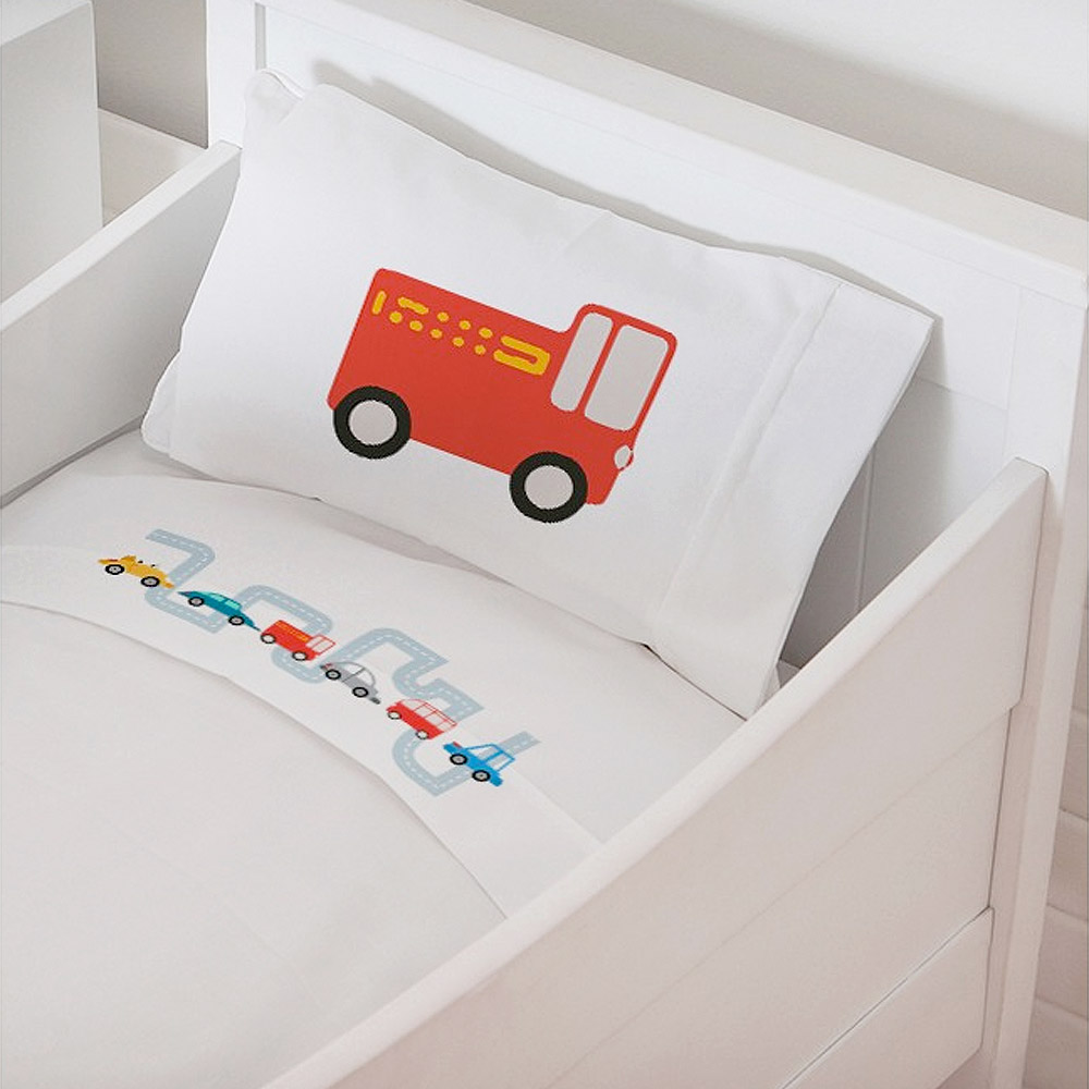 Tuyo Print - Juego De Sábanas Moisés - Colecho Autopista