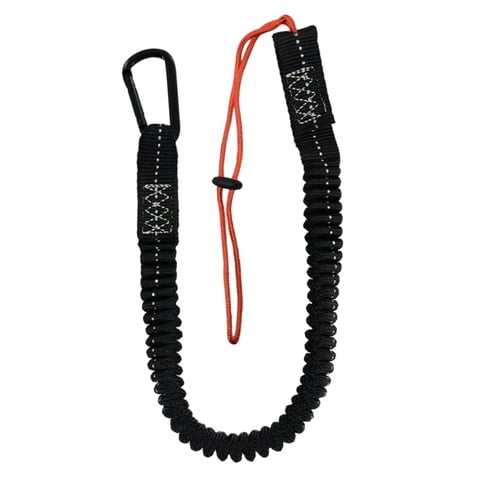 Magideal - Herramienta Cordón Clip Cuerda Elástica Correa Con Hebilla Correa Autoblocante Mosquetón Cordón De Choque Tapón Telescópico Para Senderismo Montañismo Anillo D