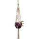 thumbnail image 5 of Macetas colgantes de macramé para plantas de interior, cesta decorativa para macetas, cuerda de yute para decoración del hogar interior y exterior., 5 of 6