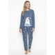 thumbnail image 1 of Pijama de mujer Polar 60.1618M-AZU, 1 of 5