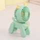 thumbnail image 1 of 1PC Deer/Dog Portable Handheld Battery Powered Fan, 500mAh USB Rechargeable Battery Operated Fan Desk Fan Mini Small Fan, 1 of 5