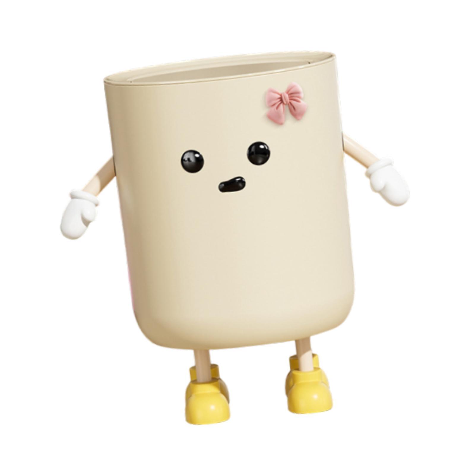 Magideal - Lindo Bote De Basura, Cubo De Basura De Cocina, Práctico Y Elegante Cubo De Basura, Cubo De Basura Para Granja, Baño, Dormitorio, Sala De Estar, Apart Arco De Pie De 12 L