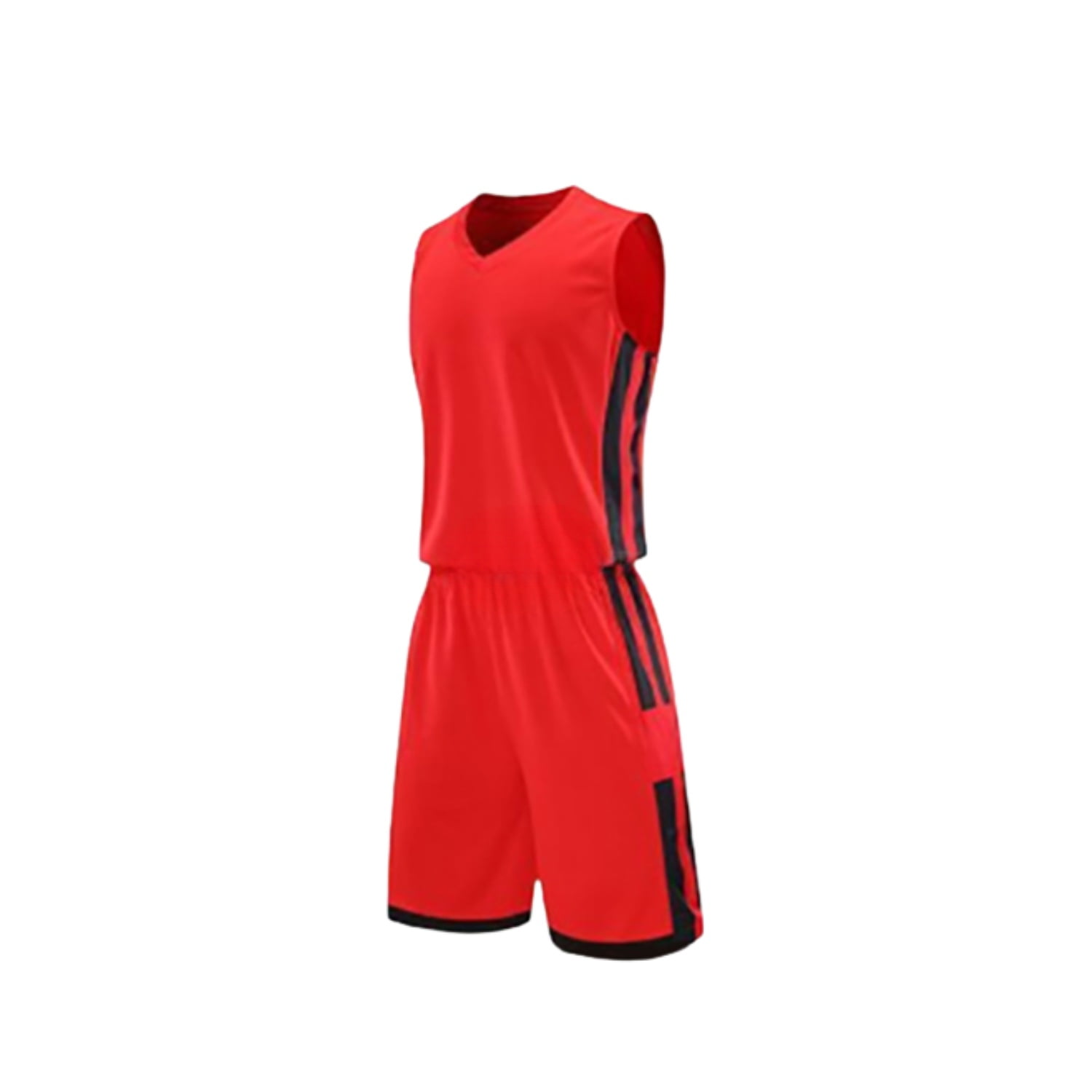 Genérico - Uniforme De Basketball Unisex Diseño 206580 / (rojo / Negro) Talla 3xl / Negro / 3xl