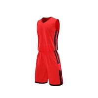 Genérico - Uniforme De Basketball Unisex Diseño 206580 / (Rojo / Negro) Talla 2Xl / Negro / 2Xl