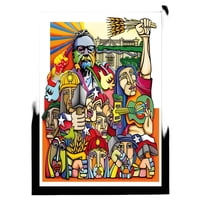 Genérico - Cuadro Madera Allende Chile Arte 33X48 Cm