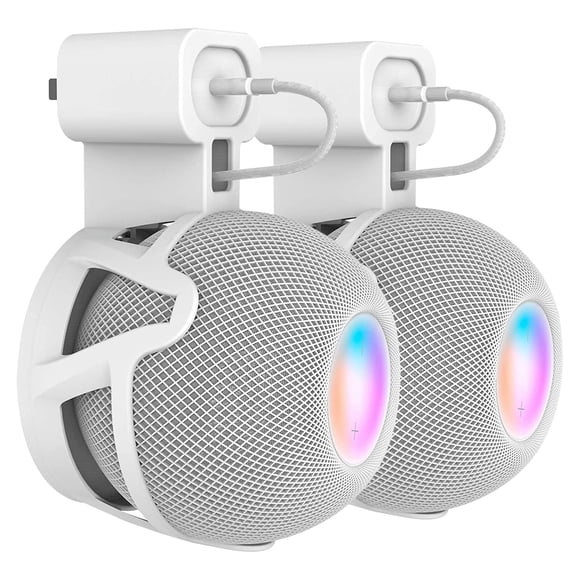 Soporte de pared para HomePod Mini CUHIOY con gestión de cables