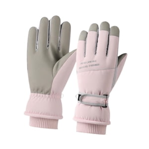 Ioensy - Guantes De Invierno Cálidos, Resistentes Al Viento, Antideslizantes, Para La Nieve, Para Hombres Y Mujeres, Deportes De Invierno, Color Rosa