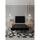 thumbnail image 3 of Cama De Plaza Lineal Negro Felpa, 3 of 3