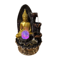 Genérico - Estatua De Buda Cascada Para Deco Interior