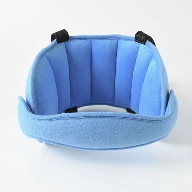 Comfortable Head & Neck Pillow Support Solution - Perfect for Front Seat & High Back Pusher Baby & Kids Travel - Grey Pink Blue