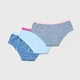 thumbnail image 2 of Calzones Niña Teen 3 Pack Navy Corona, 2 of 5