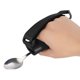 thumbnail image 2 of 2 piezas para personas con discapacidad Ayudas para comer Soportes de utensilios Asistencia para comer Manguito para sostener cuchara, tenedor, Cubertería Correa de agarre de nylon ajustable, 2 of 3