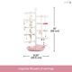 thumbnail image 3 of Organizador de Joyas All Hung Up de 10 Niveles 360° 15.5 cm con 100 Agujeros, 3 of 6