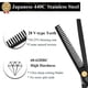 thumbnail image 3 of Juego de tijeras para cortar el cabello de 5,5 pulgadas, tijeras para entresacar y texturizar el cabello para peluquería o uso doméstico., 3 of 5