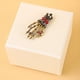 thumbnail image 2 of Vintage Style Skeleton Skull Palm Shape Alloy Brooch Punk Style Gothic Brooch Pin Halloween Decoration, 2 of 2