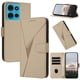 thumbnail image 1 of Funda Cartera Fibra de Carbono para Motorola MOTO G75 con Soporte y Cierre Magnético Oro, 1 of 6