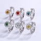thumbnail image 3 of Anillos de Compromiso de Moissanita para Mujer 1 Uds Color D Claridad VVS1 Anillos de Diamante Anillos de Boda de Moissanita de Plata Esterlina S925 con Certificado, 3 of 8