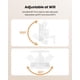 thumbnail image 5 of Ventilador de pared Koonie de 8 pulgadas con temporizador de 3 velocidades, color blanco, 5 of 6