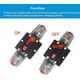 thumbnail image 2 of Disyuntor de audio de 30 A, 40 A, 50 A, 60 A, 80 A, 100 A, 150 A, portafusibles en línea para estéreo de automóvil, inversor, reinicio manual, 12 V-24 V CC, para protección de sistemas de audio automo, 2 of 7