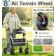 thumbnail image 3 of Andador HOMLAND plegable de 8 kg, ligero y con asiento, 3 of 7