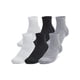 thumbnail image 1 of Calcetines Under Armour Training Cotton Quarter, paquete de 6 unidades, unisex, 1 of 1