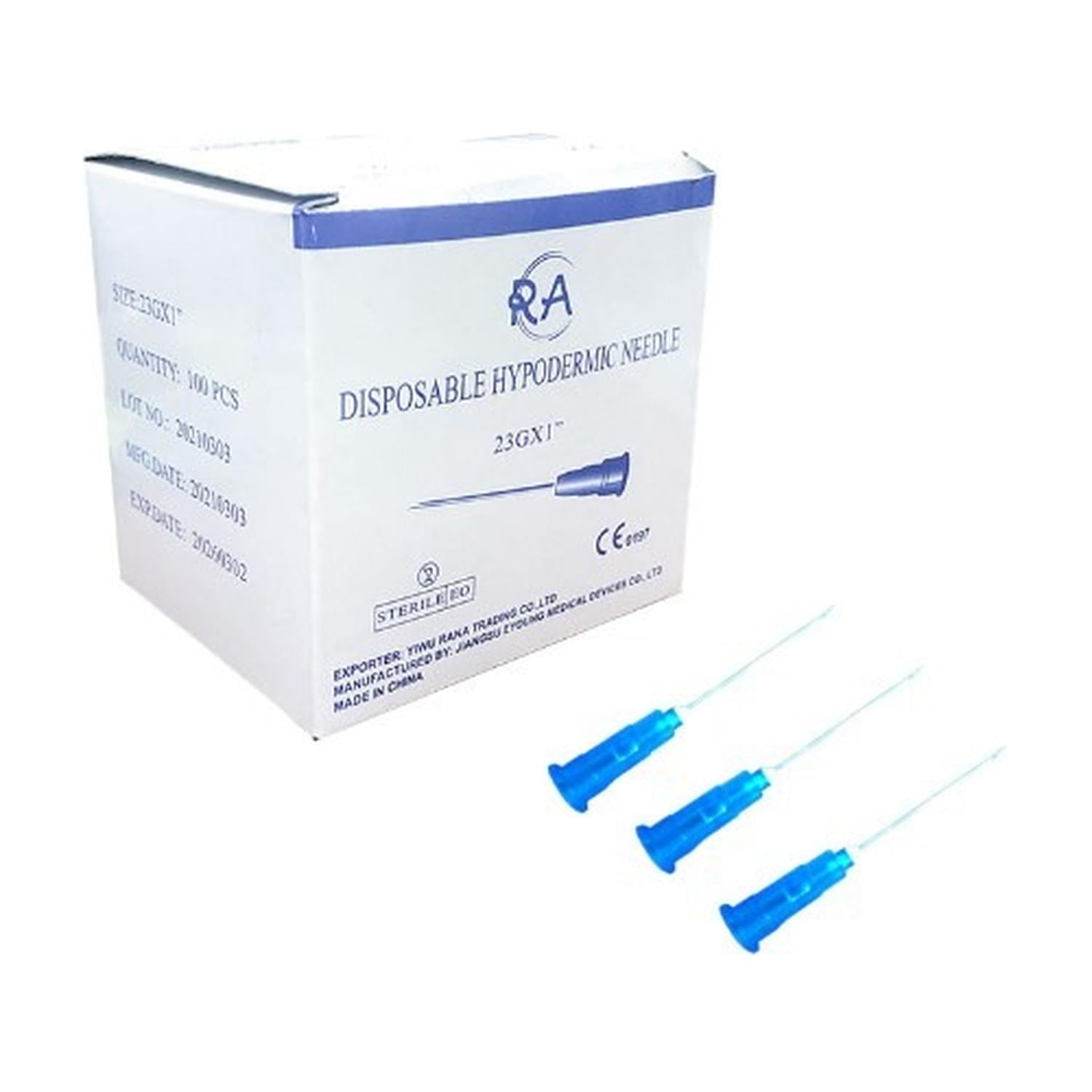 Genérico - Aguja Hipodermica 23 G X 1 - Caja De 100 Unidades Blanco