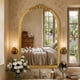 thumbnail image 3 of Espejo Pared Forma Arco Medio Punto Cresta Barroco Lujo ALJ, 3 of 3