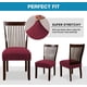 thumbnail image 4 of 2 fundas elásticas de licra para asiento de silla de comedor, fundas de cojín para sillas de cocina, extraíbles y lavables., 4 of 8
