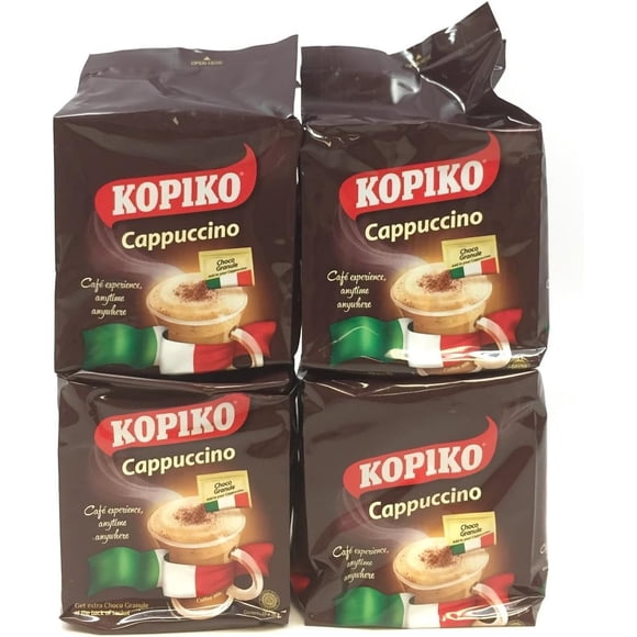 Café instantáneo Kopiko Cappuccino con gránulos de chocolate 40 sobres