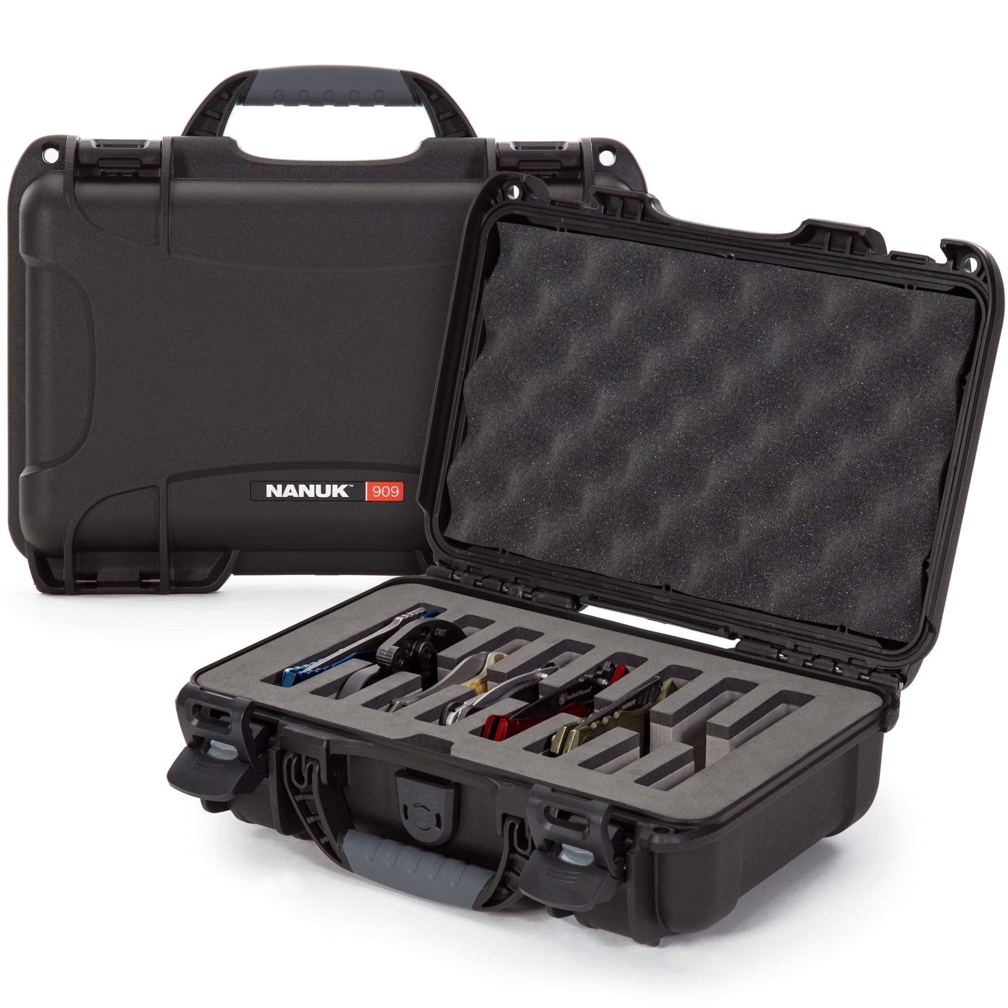 Funda Para Cuchillos Nanuk 909 Impermeable Con 8 Ranuras De 32 Cm X 23 Cm X 11 Cm