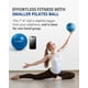 thumbnail image 5 of Pelota de Pilates Trideer de 18-20 cm con bomba terapéutica, 5 of 6