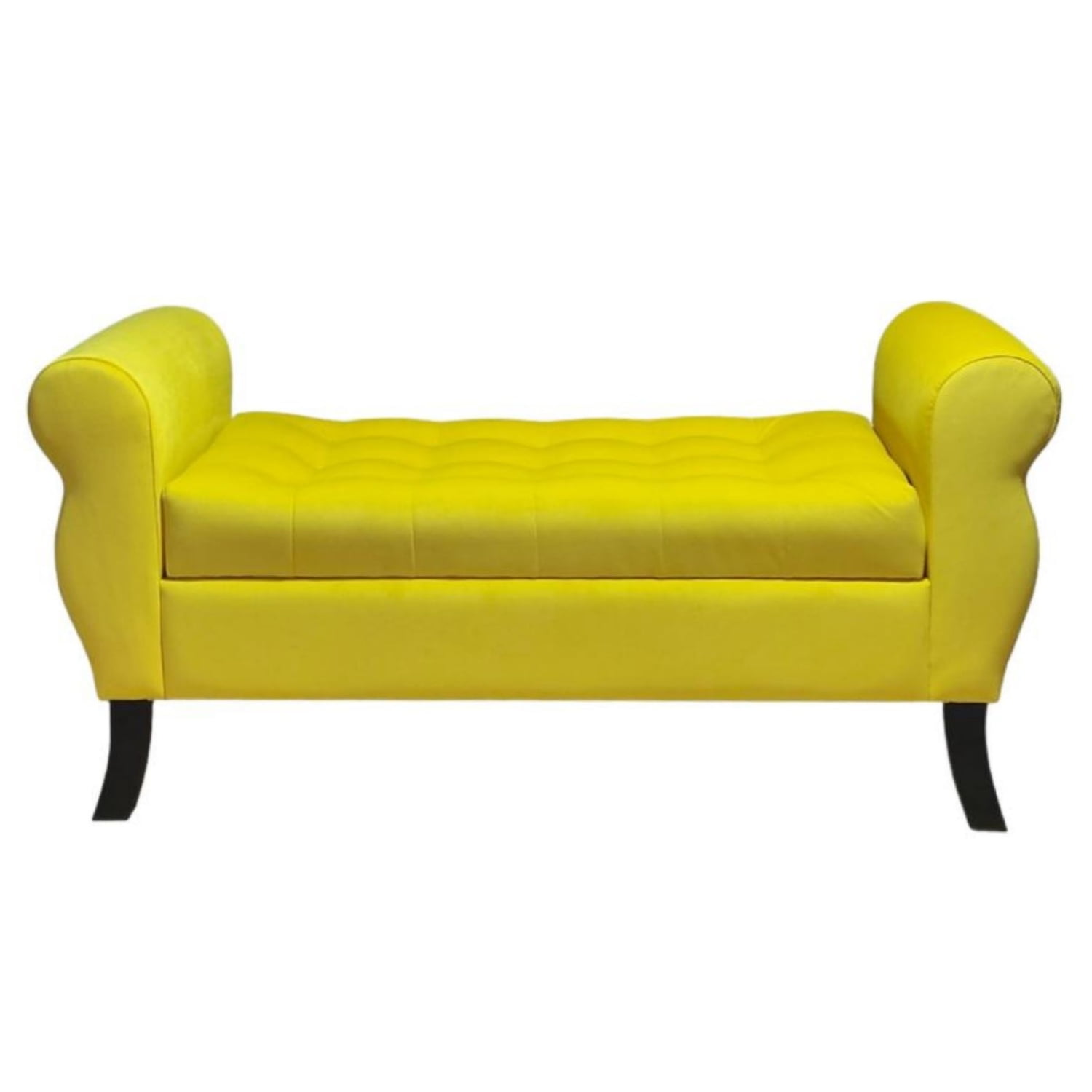 Tapiceria Moderna - Banqueta Baul Diva Color Amarillo