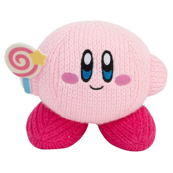 Peluche TOMY Nuiguru Knit Kirby con caramelos invencibles de 15 cm