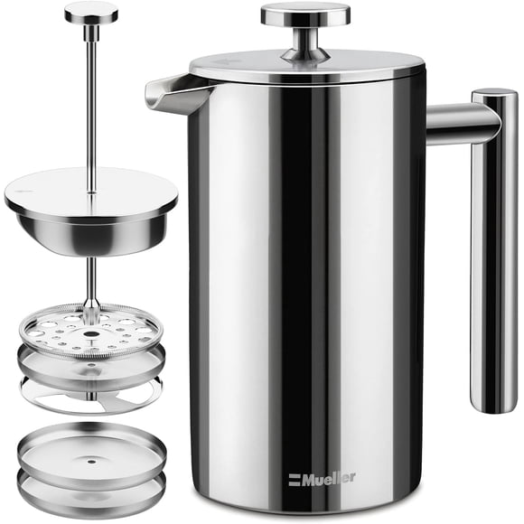Cafetera French Press living 600 Ml Acero Inoxidable