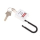 thumbnail image 2 of Seguridad Bloqueo de seguridad Candado con llave diferente pvc acero inoxidable blanco, 2 of 5