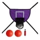 thumbnail image 1 of Mini Aro De Baloncesto Para Trampolín, Estante De Baloncesto Universal Para Exteriores, Color Violeta Con Dos Bolas, 1 of 3