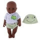 thumbnail image 1 of Muñeca Recién Nacida De La Vida Real De 30 Cm, Vinilo, Bebé Recién Nacido Africano Con Ropa, Verde, 1 of 3