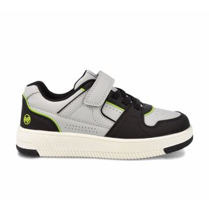 Zapatilla Niño Bubblegummers Arnie Gris Claro - Blanco