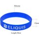 thumbnail image 3 of Pulseras médicas ELIQUIS de silicona, 4 unidades, 3 of 3