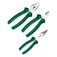 Genérico - Set Juego 3 Alicates 160Mm Universal Larga Diagonal Jadever