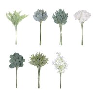 Magideal - Palitos De Eucalipto Artificiales Con Follaje Verde Falso, Decoración Para El Hogar, Topiario, Relleno Para Jarrones, Ramas Para Hotel, Hogar, Fiesta, Estilo B