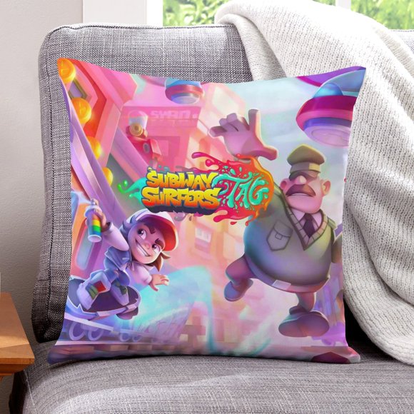 Funda de Almohada Subway Surfers Terciopelo 56x56cm
