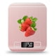 thumbnail image 1 of Food Báscula SOYOK de cocina digital de acero inoxidable de 5 kg, color rosa, 1 of 7