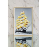 Decostilo - Cuadro Velero De Lujo Con Cristales Moderno 60X40Cm